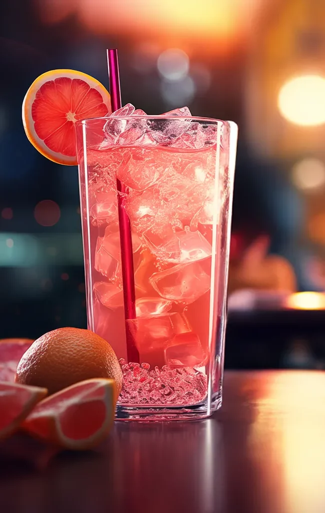 Abbildung Grapefruit Negroni Cocktail in Longdrink Glas