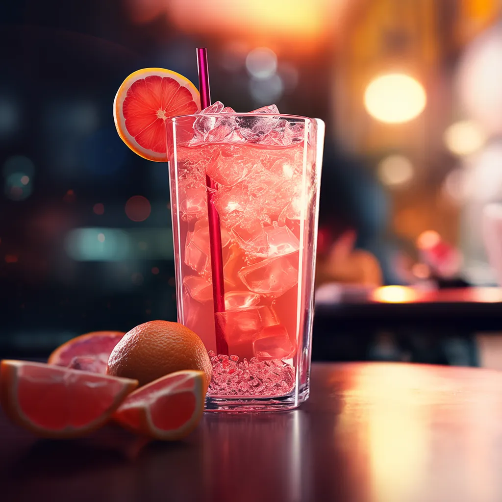 Abbildung Grapefruit Negroni Cocktail in Longdrink Glas